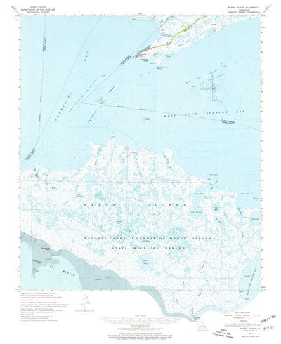 United States Geological Survey Marsh Island, LA (1968, 62500-Scale) digital map