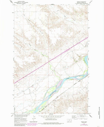 United States Geological Survey Marsh, MT (1967, 24000-Scale) digital map