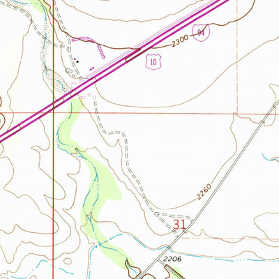 United States Geological Survey Marsh, MT (1967, 24000-Scale) digital map