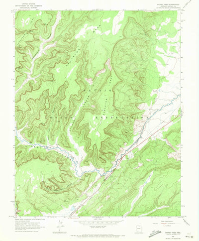 United States Geological Survey Marsh Pass, AZ (1968, 24000-Scale) digital map