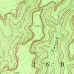 United States Geological Survey Marsh Pass, AZ (1968, 24000-Scale) digital map