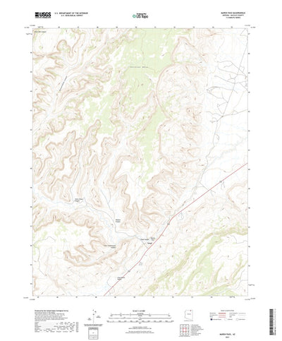 United States Geological Survey Marsh Pass, AZ (2021, 24000-Scale) digital map