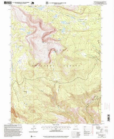 United States Geological Survey Marsh Peak, UT (1996, 24000-Scale) digital map