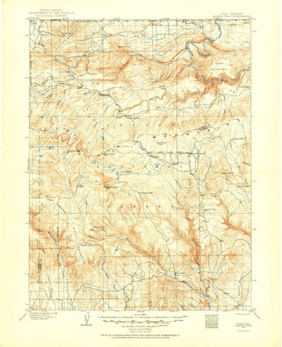United States Geological Survey Marsh Peak, UT-WY (1906, 125000-Scale) digital map