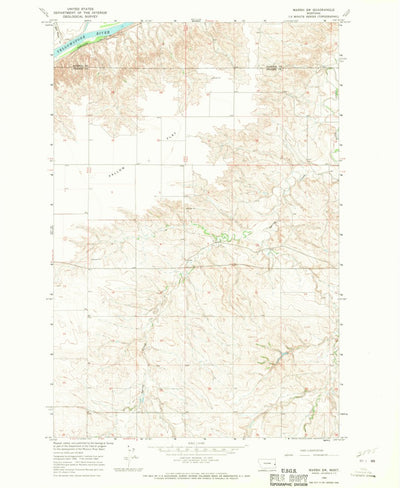United States Geological Survey Marsh SW, MT (1966, 24000-Scale) digital map
