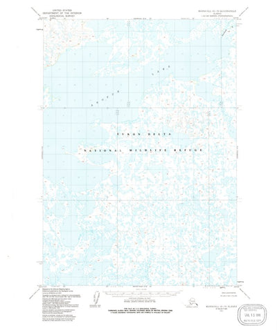 United States Geological Survey Marshall A-5, AK (1953, 63360-Scale) digital map