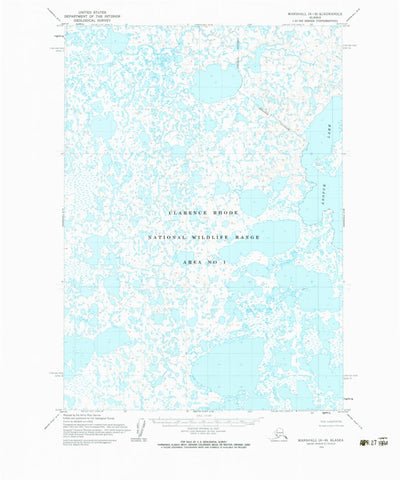 United States Geological Survey Marshall A-6, AK (1954, 63360-Scale) digital map