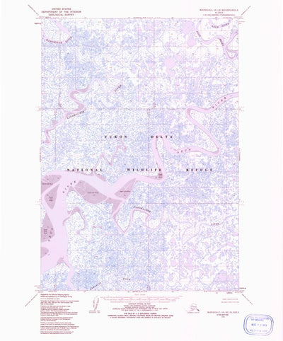 United States Geological Survey Marshall A-8, AK (1954, 63360-Scale) digital map