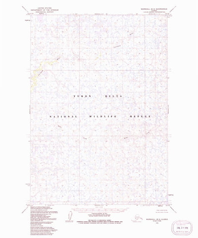 United States Geological Survey Marshall B-3, AK (1954, 63360-Scale) digital map
