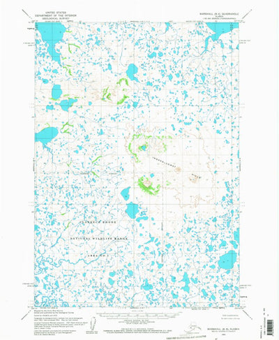 United States Geological Survey Marshall B-6, AK (1953, 63360-Scale) digital map