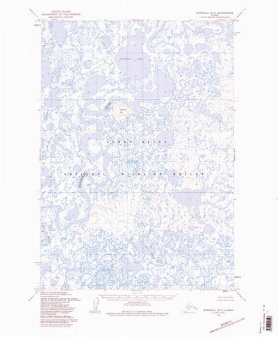 United States Geological Survey Marshall B-7, AK (1957, 63360-Scale) digital map