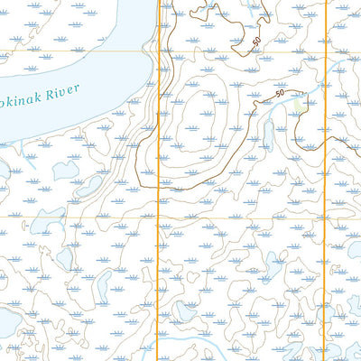 United States Geological Survey Marshall B-7 SW, AK (2020, 25000-Scale) digital map
