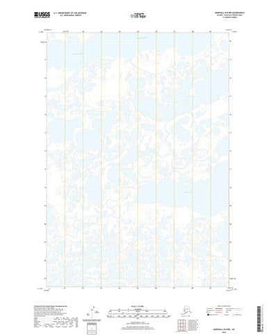 United States Geological Survey Marshall B-8 NW, AK (2020, 25000-Scale) digital map
