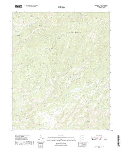 United States Geological Survey Marshall Butte, AZ (2021, 24000-Scale) digital map