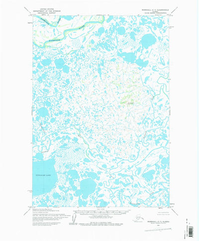 United States Geological Survey Marshall C-7, AK (1952, 63360-Scale) digital map