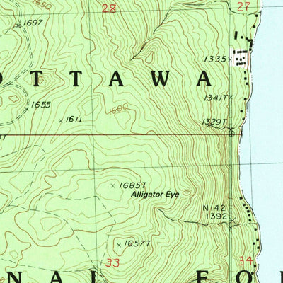 United States Geological Survey Marshall Creek, MI (1982, 24000-Scale) digital map