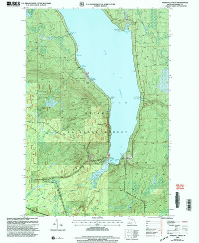 United States Geological Survey Marshall Creek, MI (1999, 24000-Scale) digital map