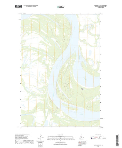 United States Geological Survey Marshall D-2 NE, AK (2018, 25000-Scale) digital map