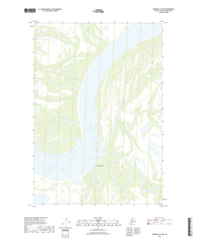 United States Geological Survey Marshall D-2 NW, AK (2018, 25000-Scale) digital map