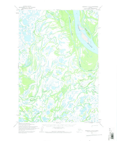 United States Geological Survey Marshall D-4, AK (1952, 63360-Scale) digital map