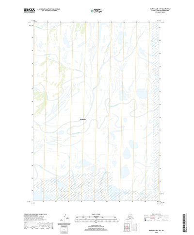United States Geological Survey Marshall D-4 SW, AK (2020, 25000-Scale) digital map