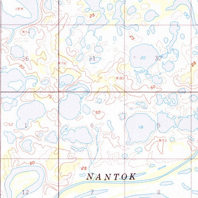 United States Geological Survey Marshall D-5, AK (1952, 63360-Scale) digital map