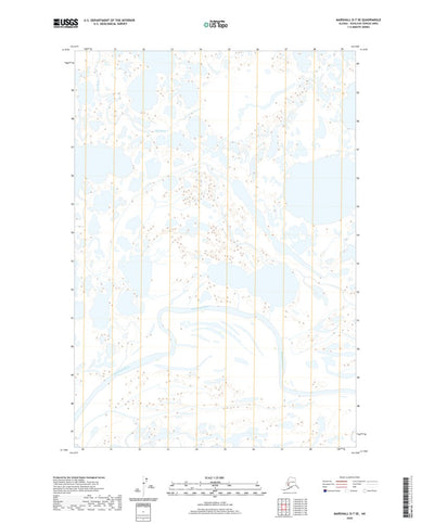 United States Geological Survey Marshall D-7 SE, AK (2020, 25000-Scale) digital map