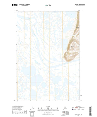United States Geological Survey Marshall D-8 NE, AK (2020, 25000-Scale) digital map