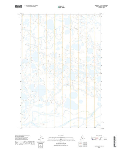 United States Geological Survey Marshall D-8 SE, AK (2020, 25000-Scale) digital map
