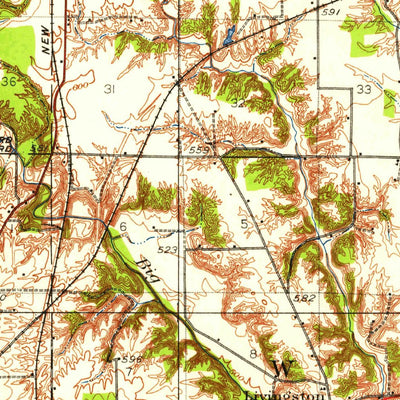 United States Geological Survey Marshall, IL-IN (1932, 62500-Scale) digital map