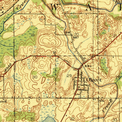 United States Geological Survey Marshall, MI (1923, 62500-Scale) digital map
