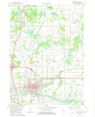 United States Geological Survey Marshall, MI (1980, 24000-Scale) digital map