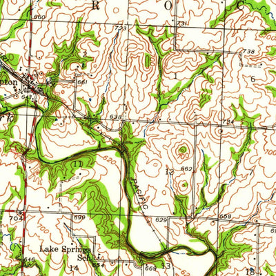 United States Geological Survey Marshall, MO (1940, 62500-Scale) digital map