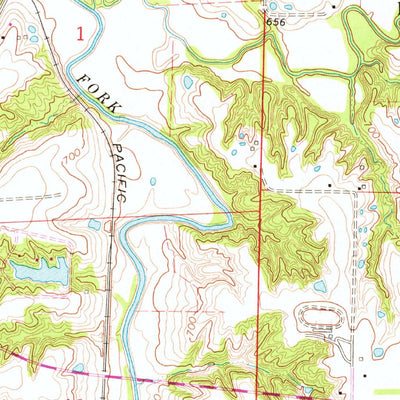 United States Geological Survey Marshall North, MO (1971, 24000-Scale) digital map