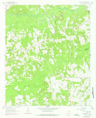 United States Geological Survey Marshall NW, TX (1962, 24000-Scale) digital map