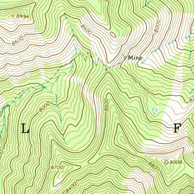 United States Geological Survey Marshall Peak, ID (1964, 24000-Scale) digital map