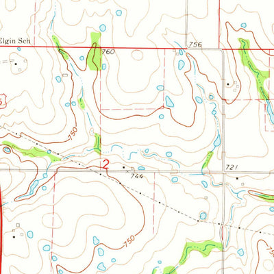 United States Geological Survey Marshall South, MO (1971, 24000-Scale) digital map