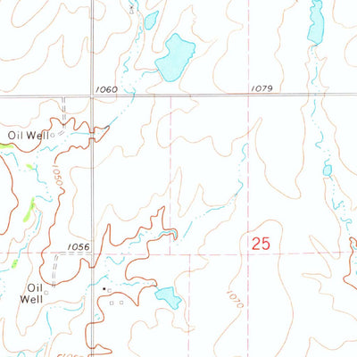 United States Geological Survey Marshall West, OK (1974, 24000-Scale) digital map