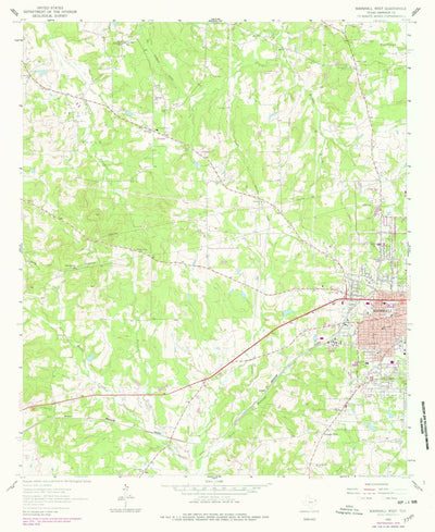 United States Geological Survey Marshall West, TX (1962, 24000-Scale) digital map