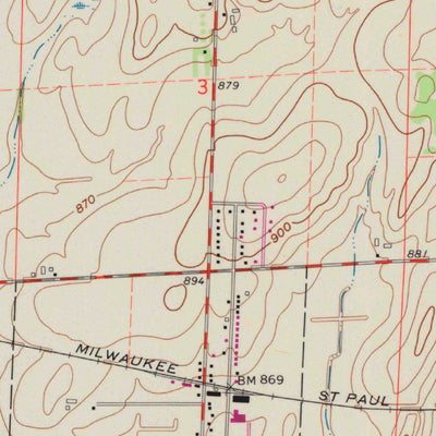 United States Geological Survey Marshall, WI (1962, 24000-Scale) digital map