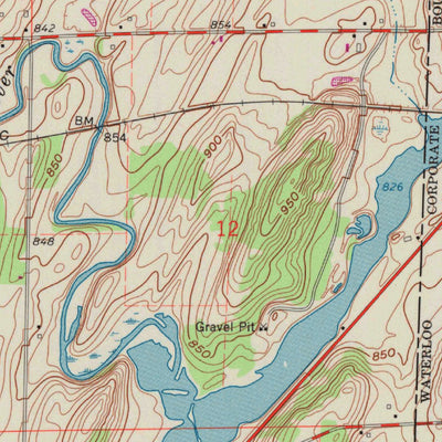 United States Geological Survey Marshall, WI (1962, 24000-Scale) digital map