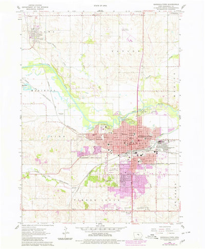 United States Geological Survey Marshalltown, IA (1960, 24000-Scale) digital map
