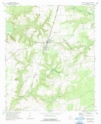 United States Geological Survey Marshallville, GA (1972, 24000-Scale) digital map