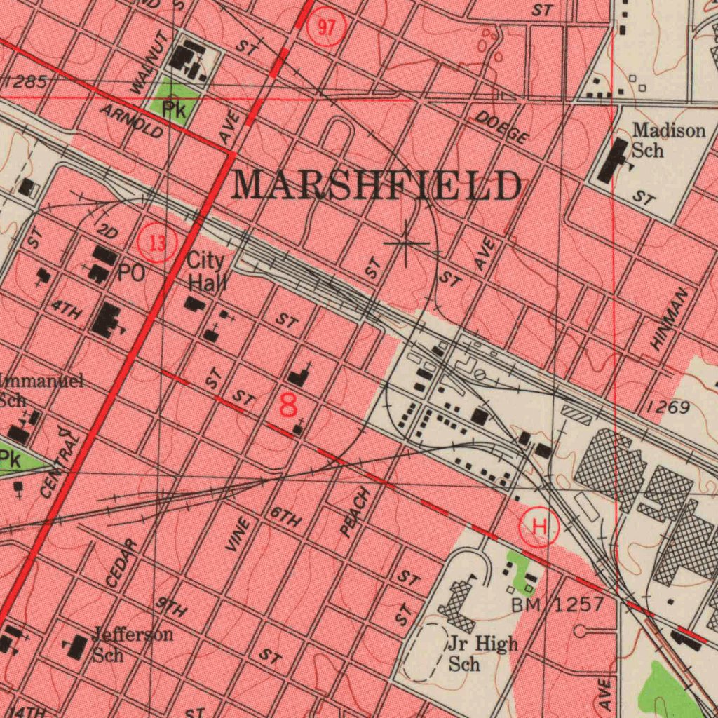 Marshfield, WI (1979, 24000-Scale) Map by United States Geological ...