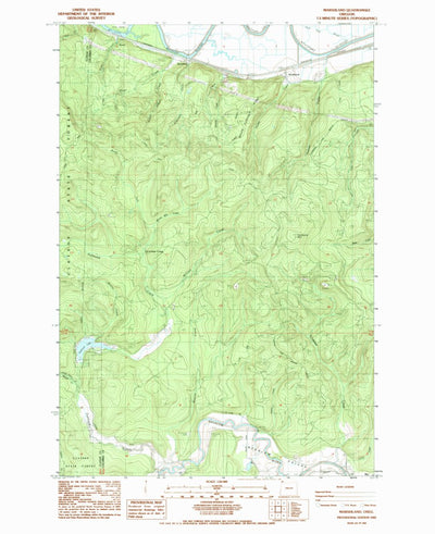 United States Geological Survey Marshland, OR (1985, 24000-Scale) digital map