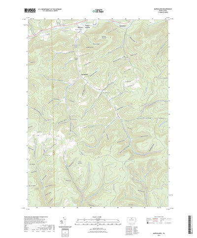 United States Geological Survey Marshlands, PA (2023, 24000-Scale) digital map