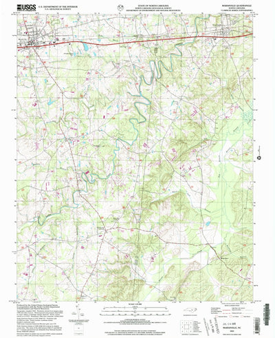 United States Geological Survey Marshville, NC (2002, 24000-Scale) digital map
