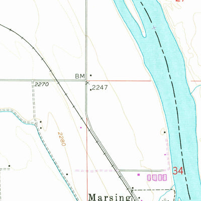 United States Geological Survey Marsing, ID (1958, 24000-Scale) digital map