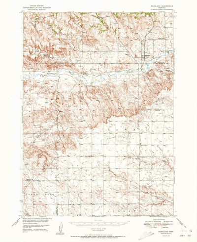 United States Geological Survey Marsland, NE (1951, 62500-Scale) digital map