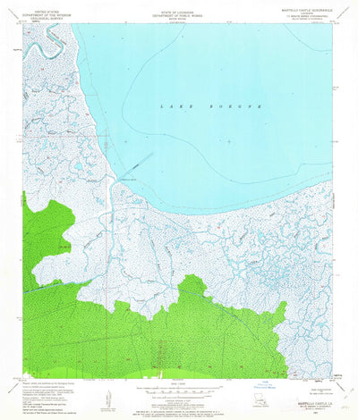 United States Geological Survey Martello Castle, LA (1951, 24000-Scale) digital map